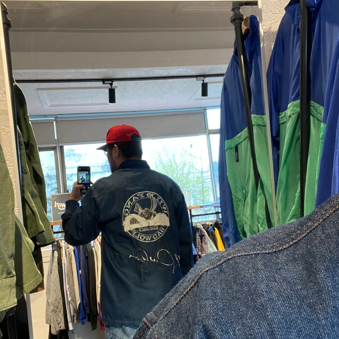 🌊90s Deadstock WILD FANG denim shirts 상품이미지8