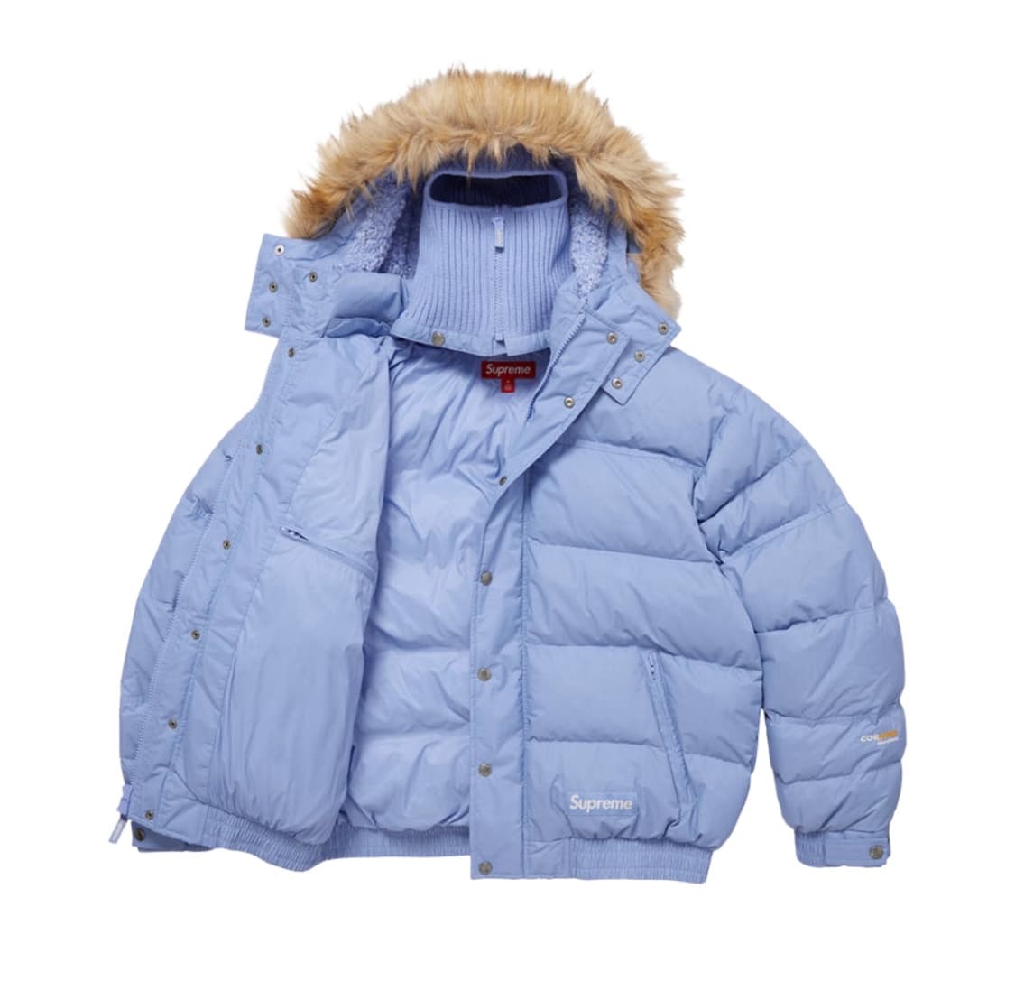 슈프림 페이스마스크 700-필 다운 퍼퍼 자켓 라이트 블루 - 25FW 상품이미지2