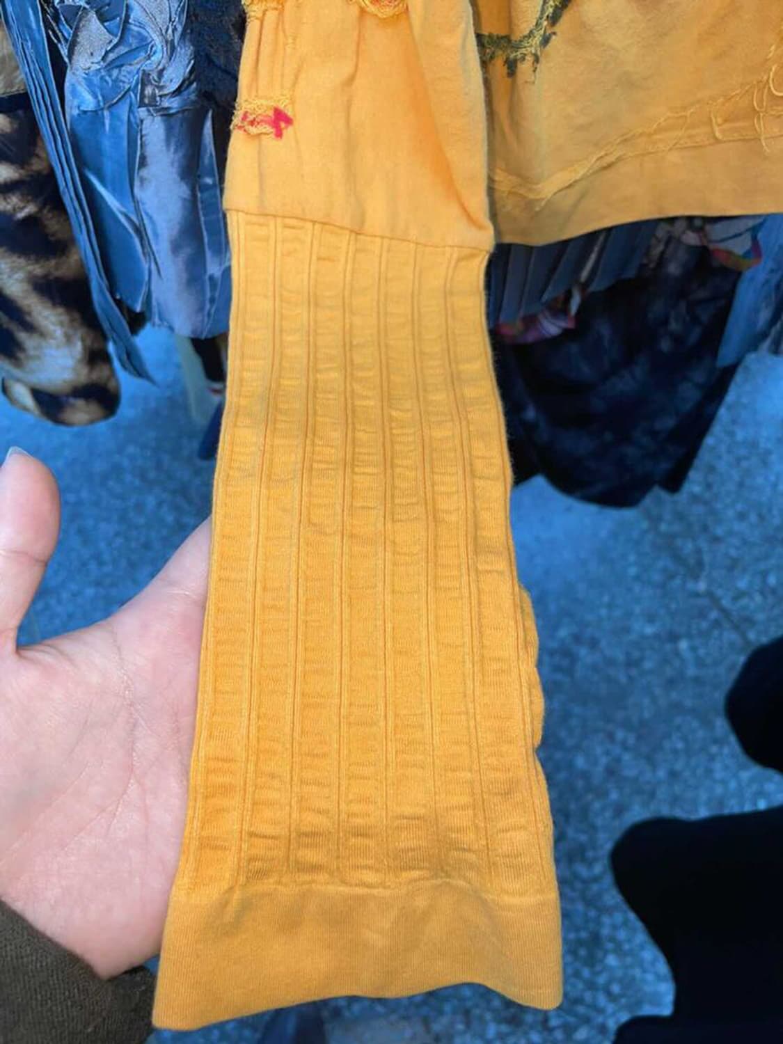 디젤 슬림 상의 니트 긴팔 탑 (옐로 노랑 옐로우 yellow 아이민클럽 상품이미지3