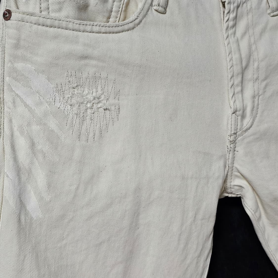 30인치[폴로 랄프로렌]남성 설리번 슬림핏 화이트 진 청바지 상품이미지5