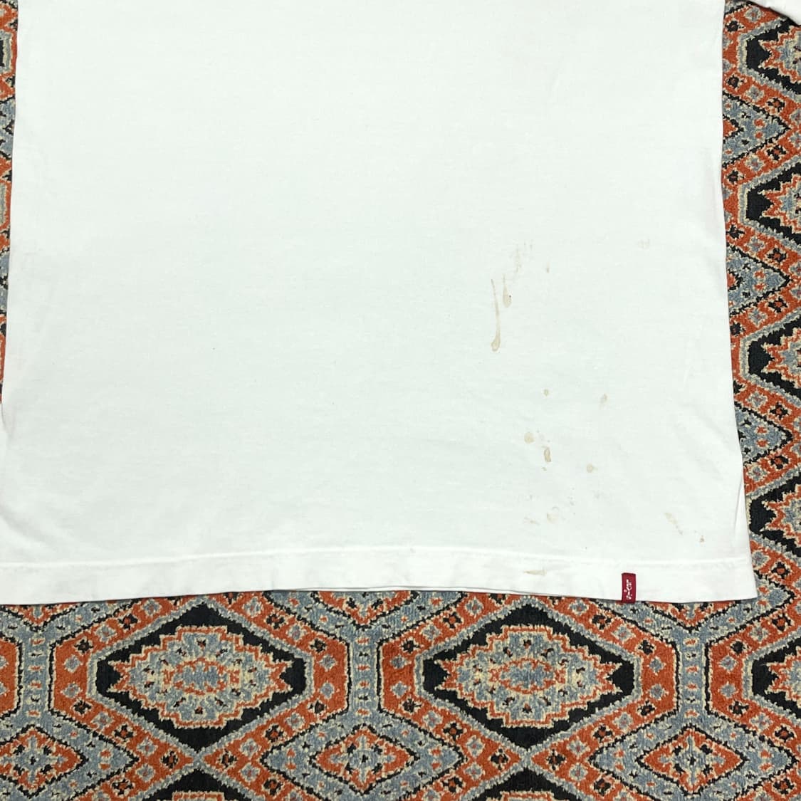 리바이스 백프린팅 화이트 반팔티셔츠 여성L 상품이미지3