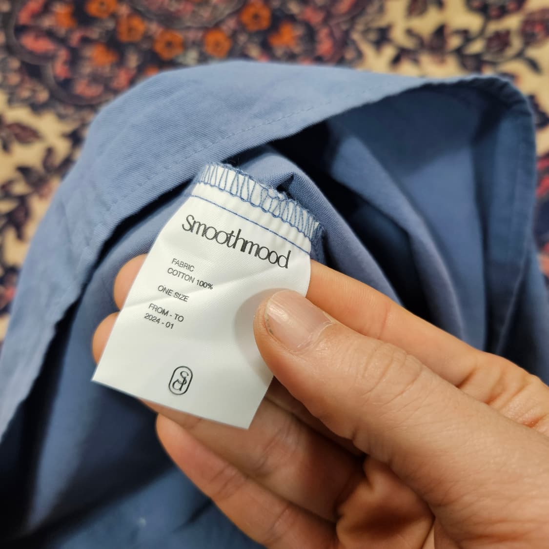스무스무드 24ss 블루 슬리브리스 셔츠 Free 상품이미지5
