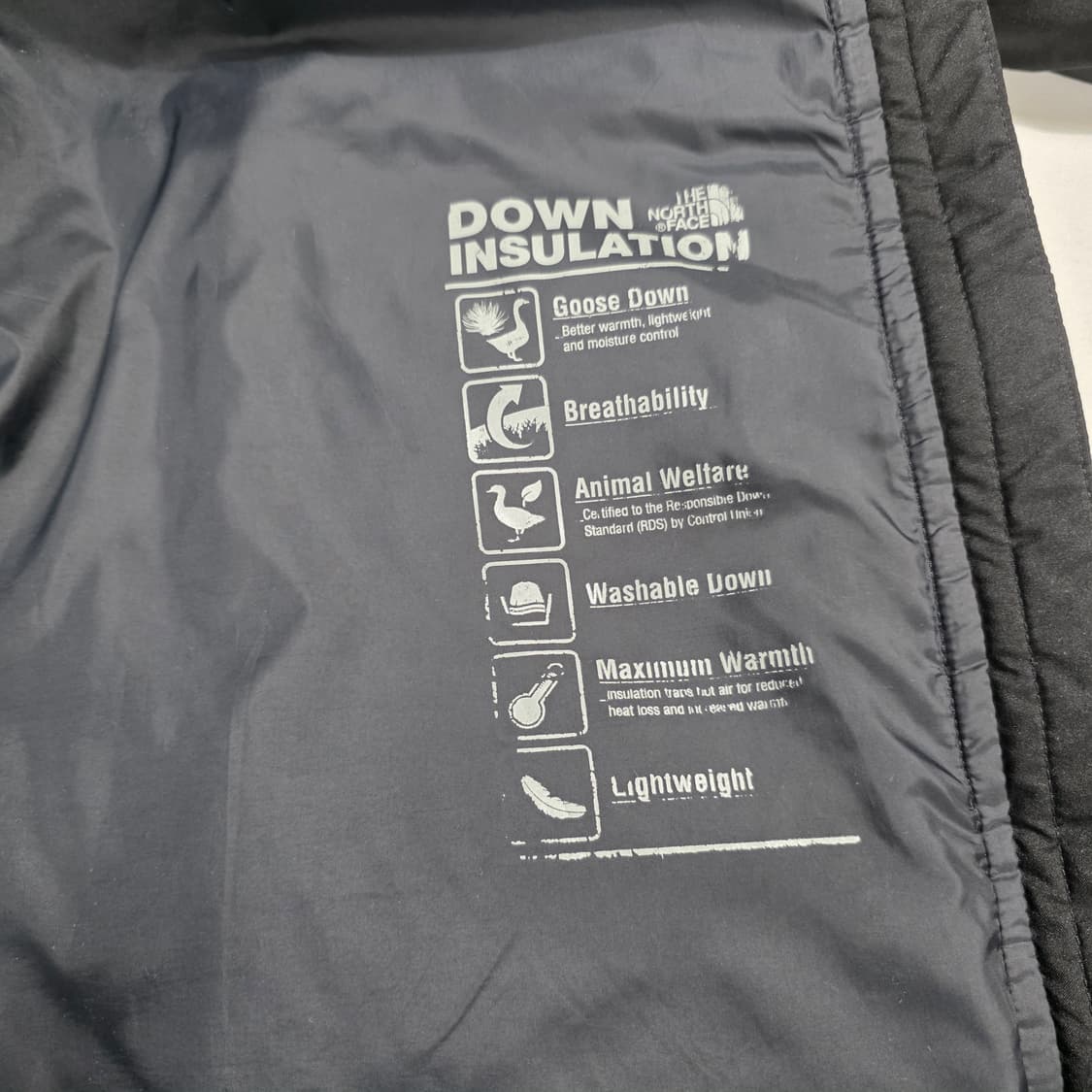 0734 [노스페이스] 롱패딩 95(M) / 다운80 충전  블랙 공용 상품이미지7