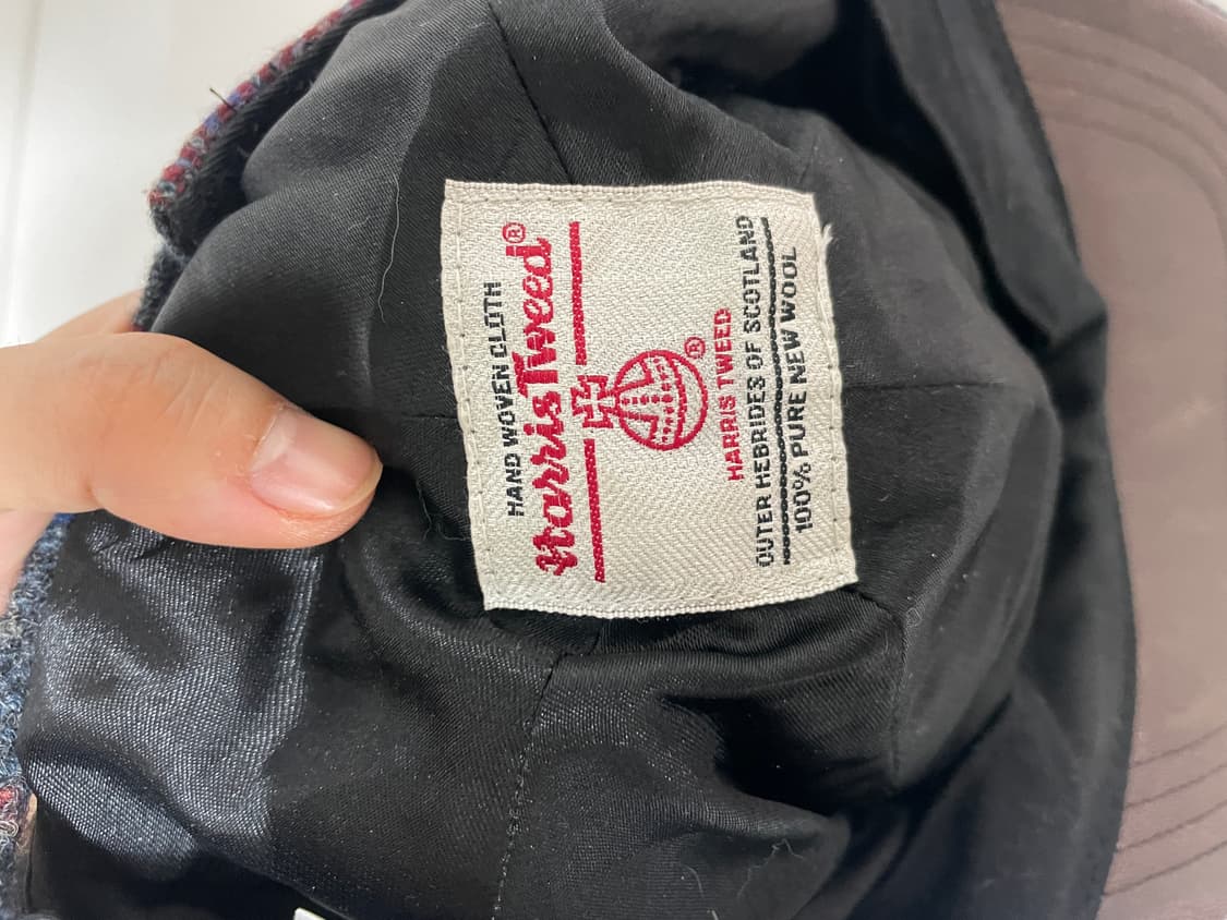 해리스 트위드 타탄체크 볼캡 상품이미지4