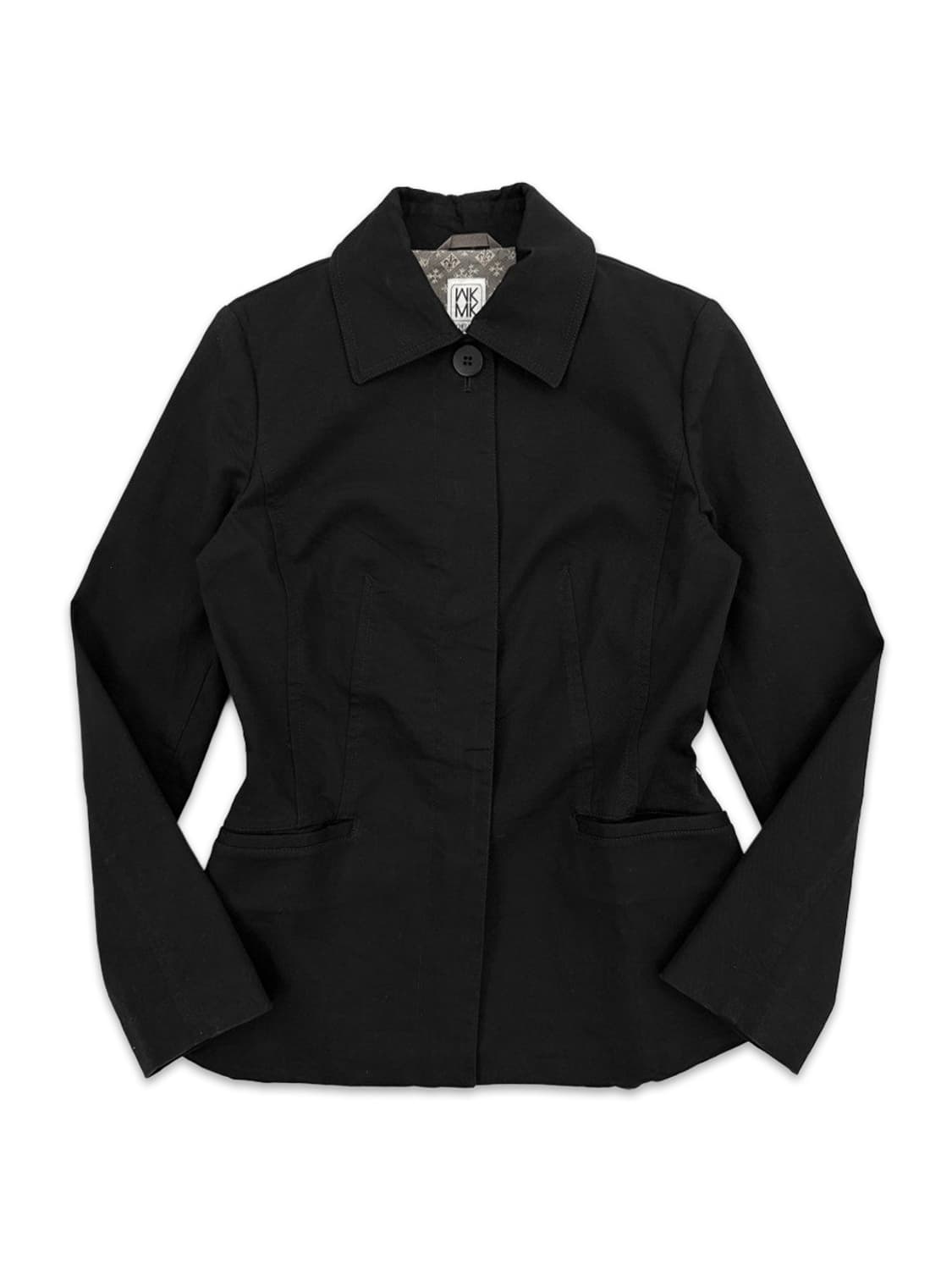 빈티지 MICHEL KLEIN 슬림핏 블랙 라인 자켓 상품이미지1