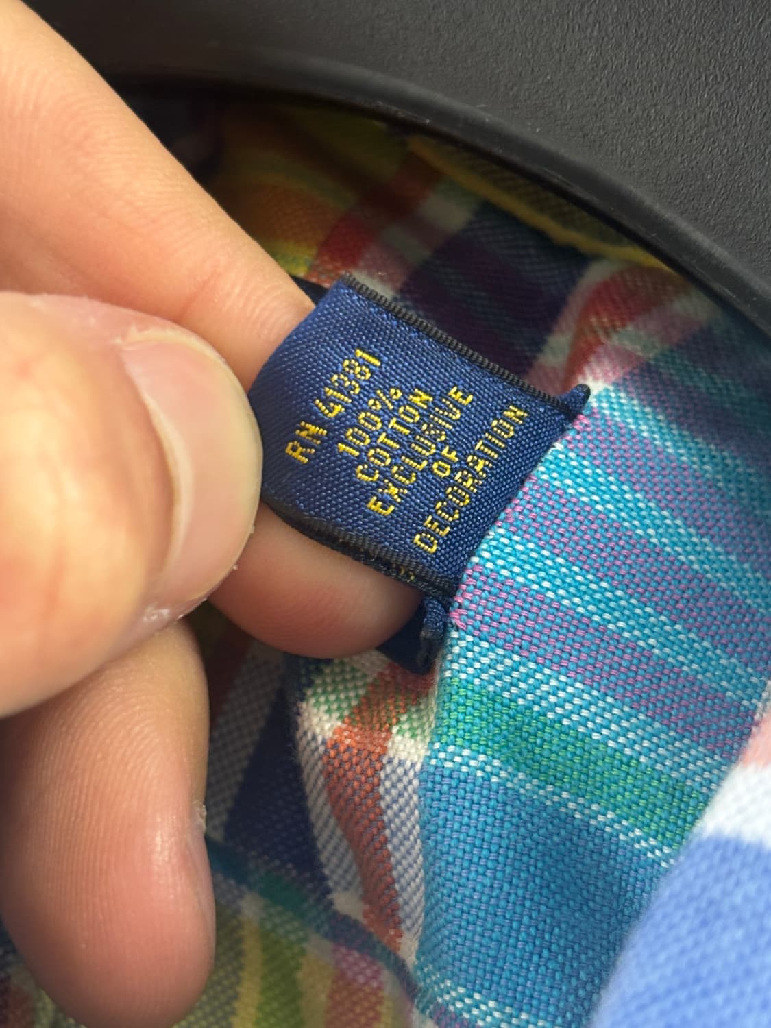 폴로 랄프로렌 체크 반팔 셔츠 M 상품이미지4