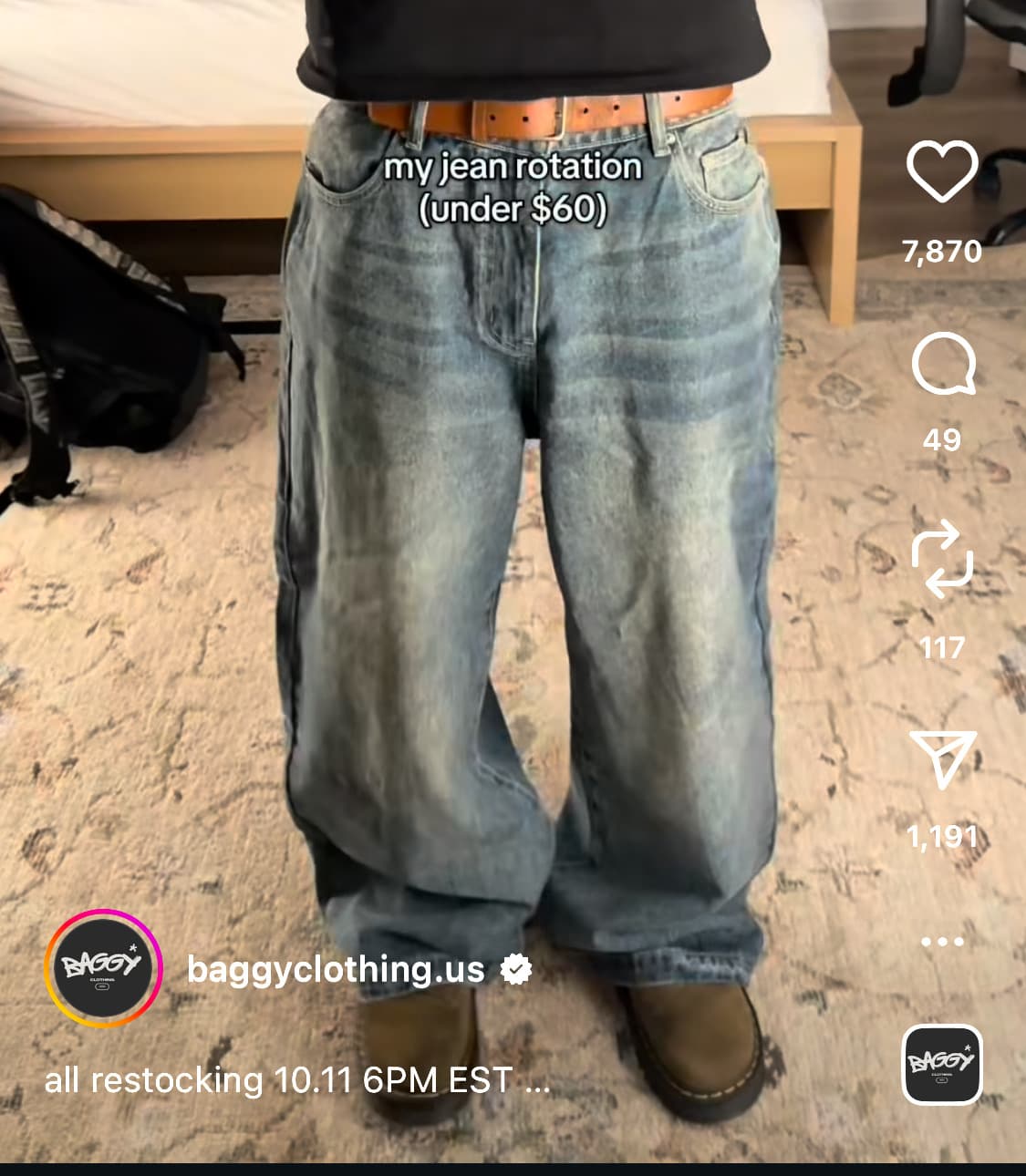 Baggyclothing 배기 클로징 데님 팬츠 상품이미지4