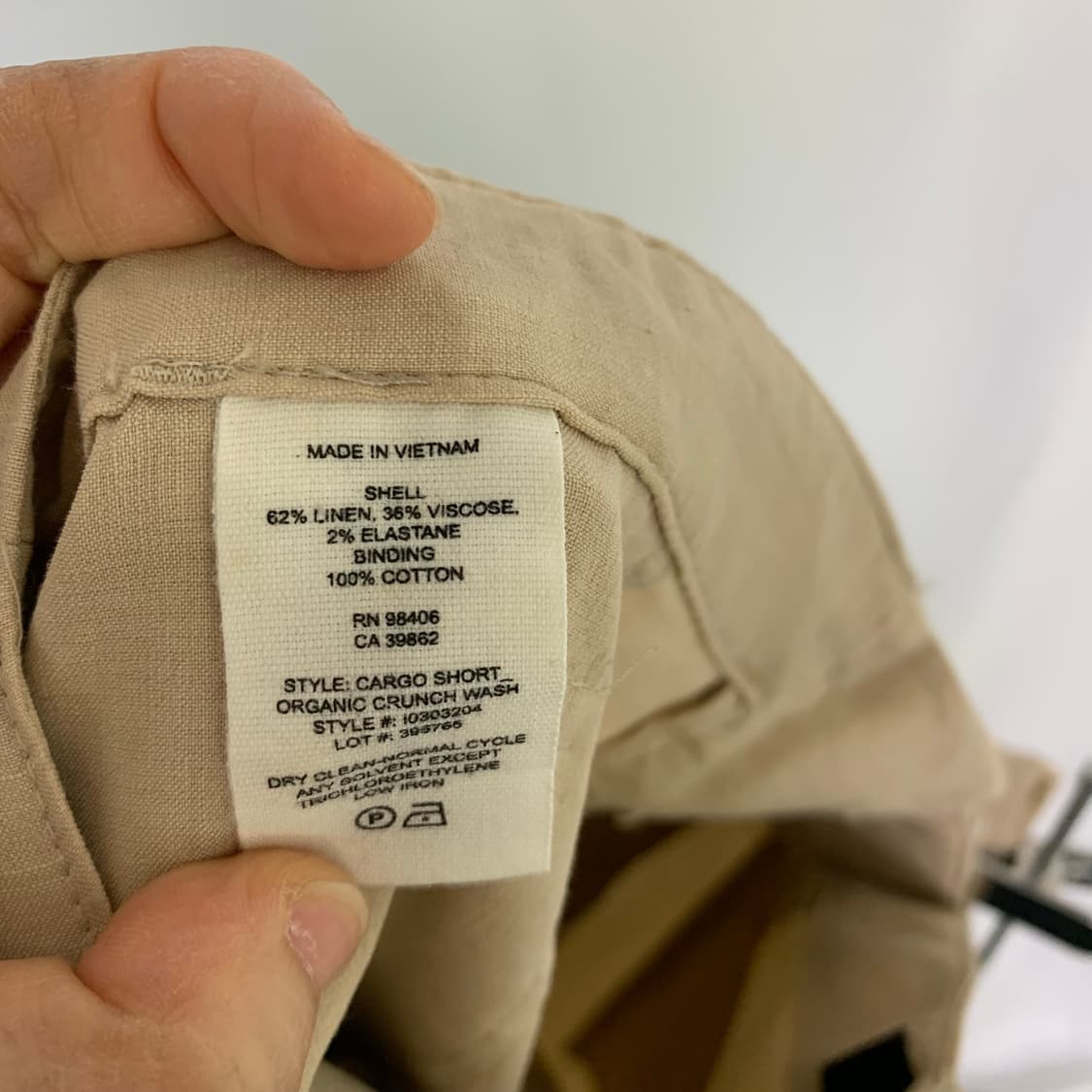 띠어리 베이지 린넨 혼용 반바지 쇼츠 25-26인치 여성 빈티지 상품이미지8