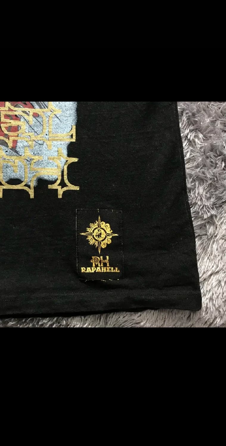 [[2XL-3XL]@ ANGEL OF DEATH 프린트 오버핏 반팔티셔츠 상품이미지4