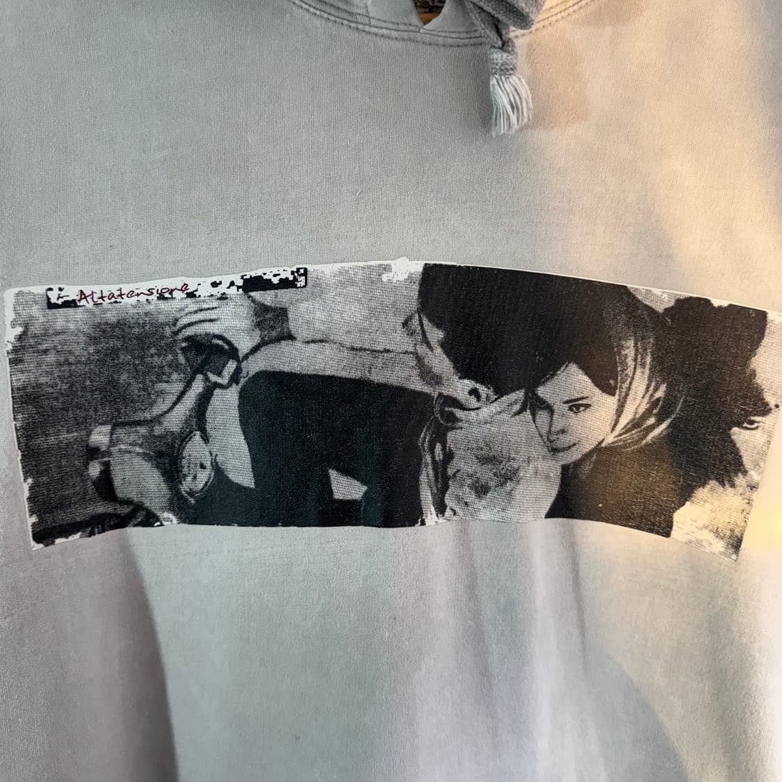 Altatenslone 바이커 프린팅 로고 후드티 상품이미지7