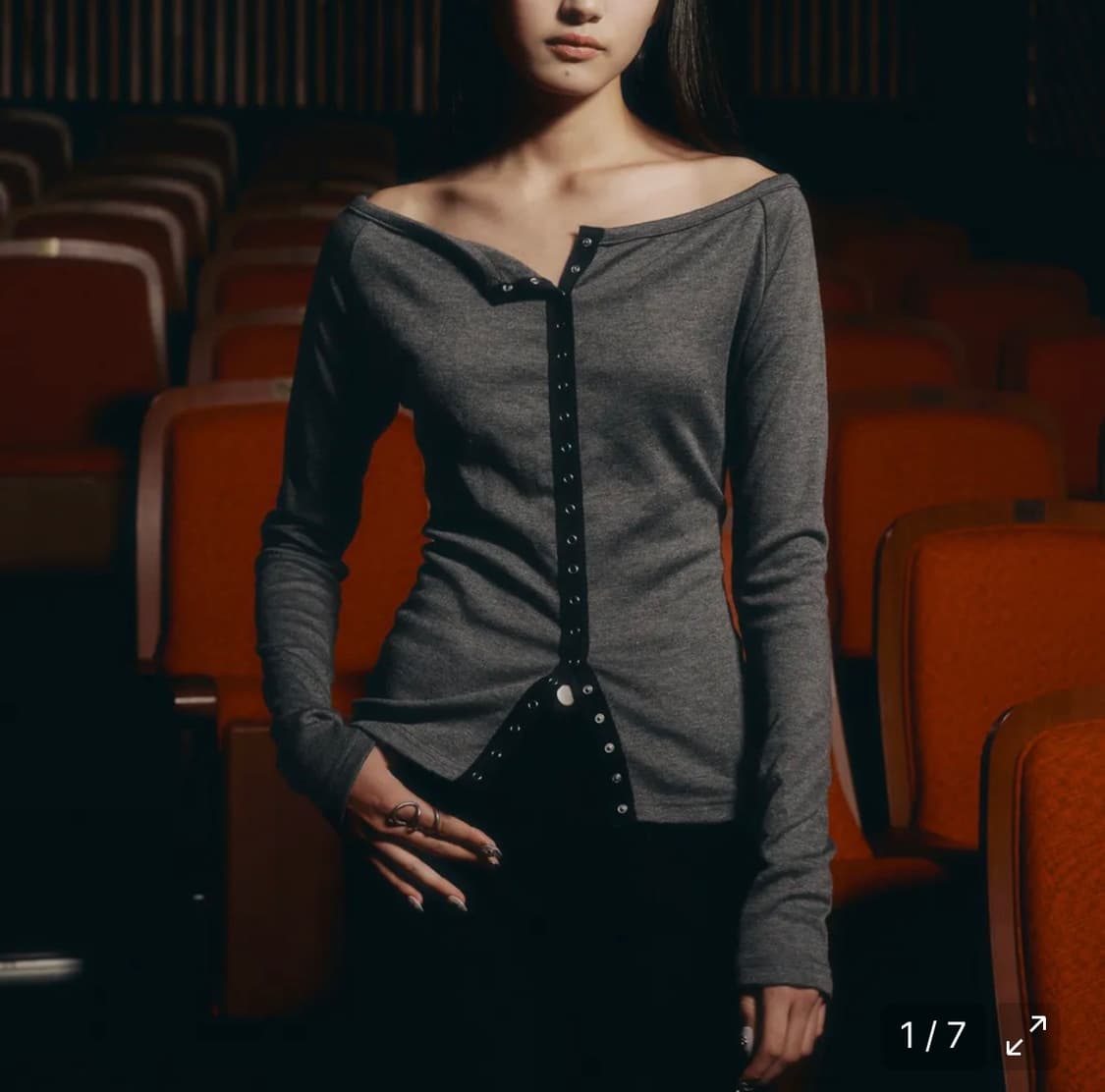 헬레네파리스 보트넥 가디건 상품이미지1