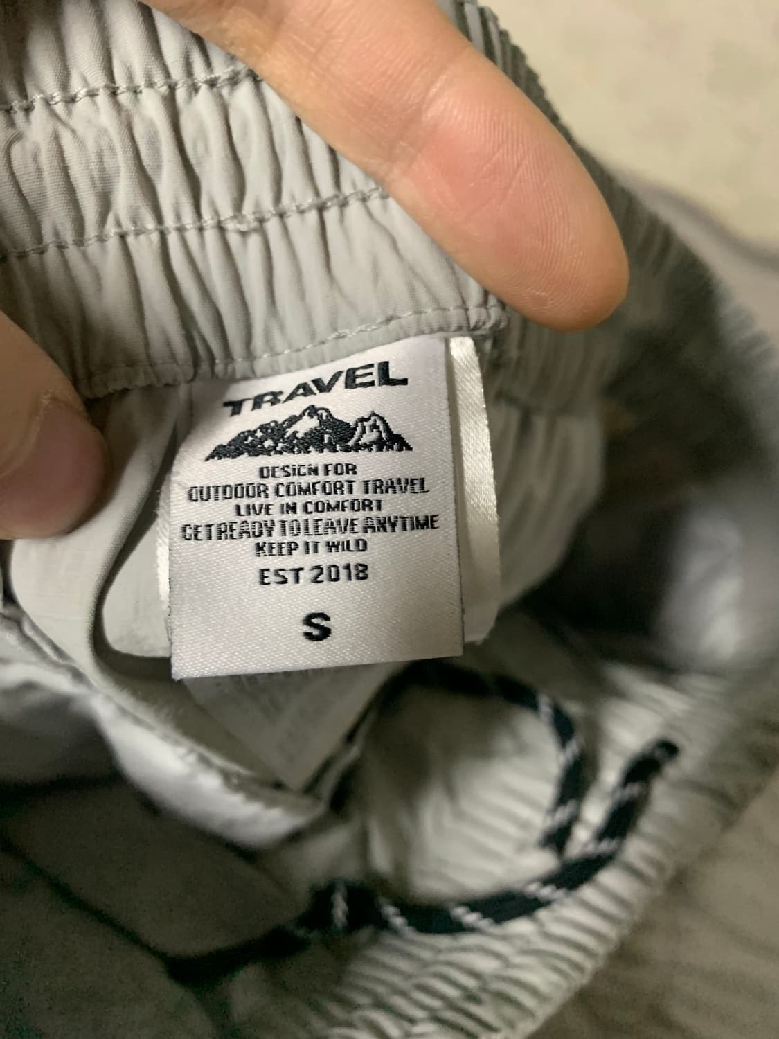 트레블 스켈레톤 나일론 팬츠 그레이 (S사이즈) 상품이미지3