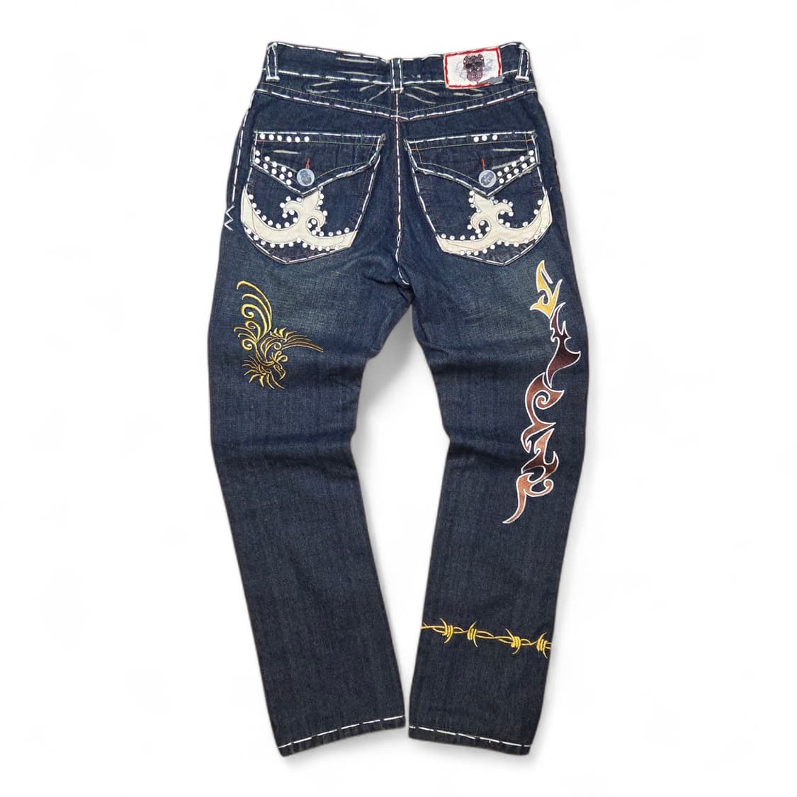 Y2K 라구나비치 스티치 커스텀 데님팬츠 (32in)

 상품이미지2