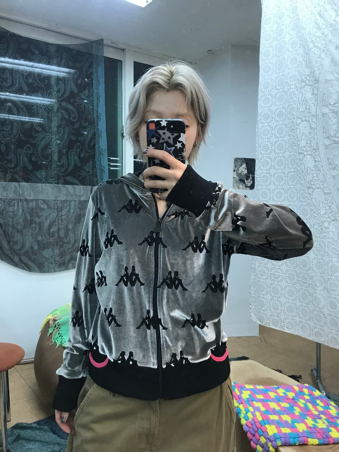 카파 여성 벨벳 후드집업  상품이미지2