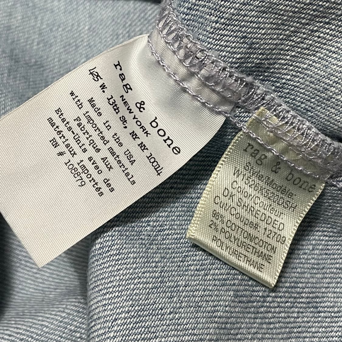 [S] 랙앤본 RAG&BONE 빈티지 롱 데님 셔츠 상품이미지4
