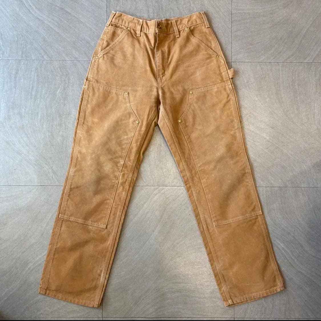 칼하트 정품 브라운 더블니 팬츠 바지 상품이미지1