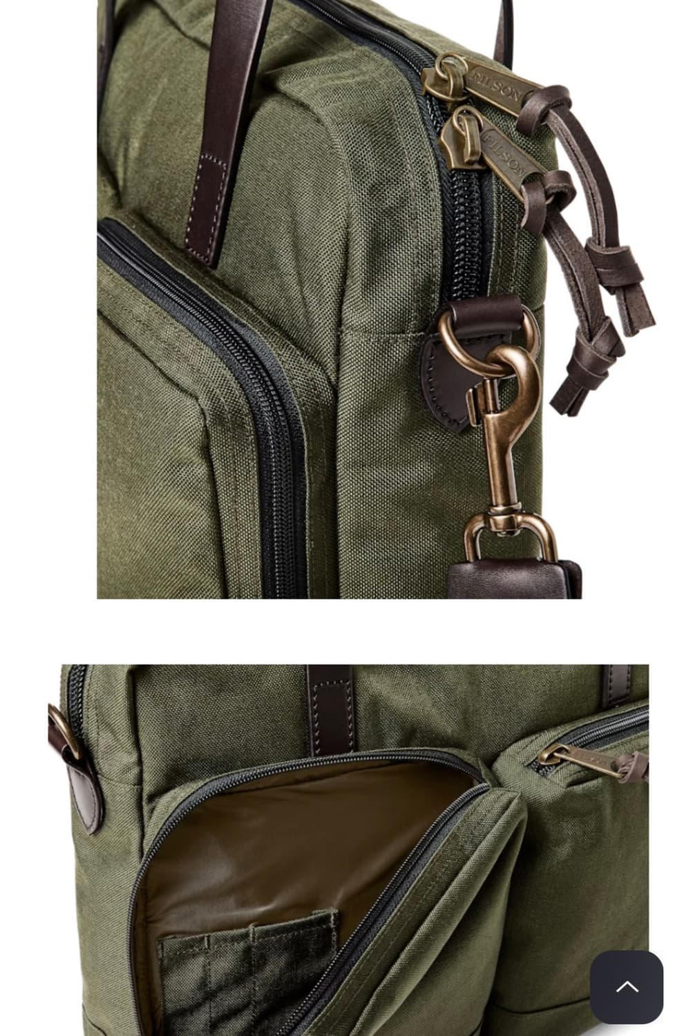 필슨 브리프케이스 남성 Otter Green 서류가방 상품이미지4