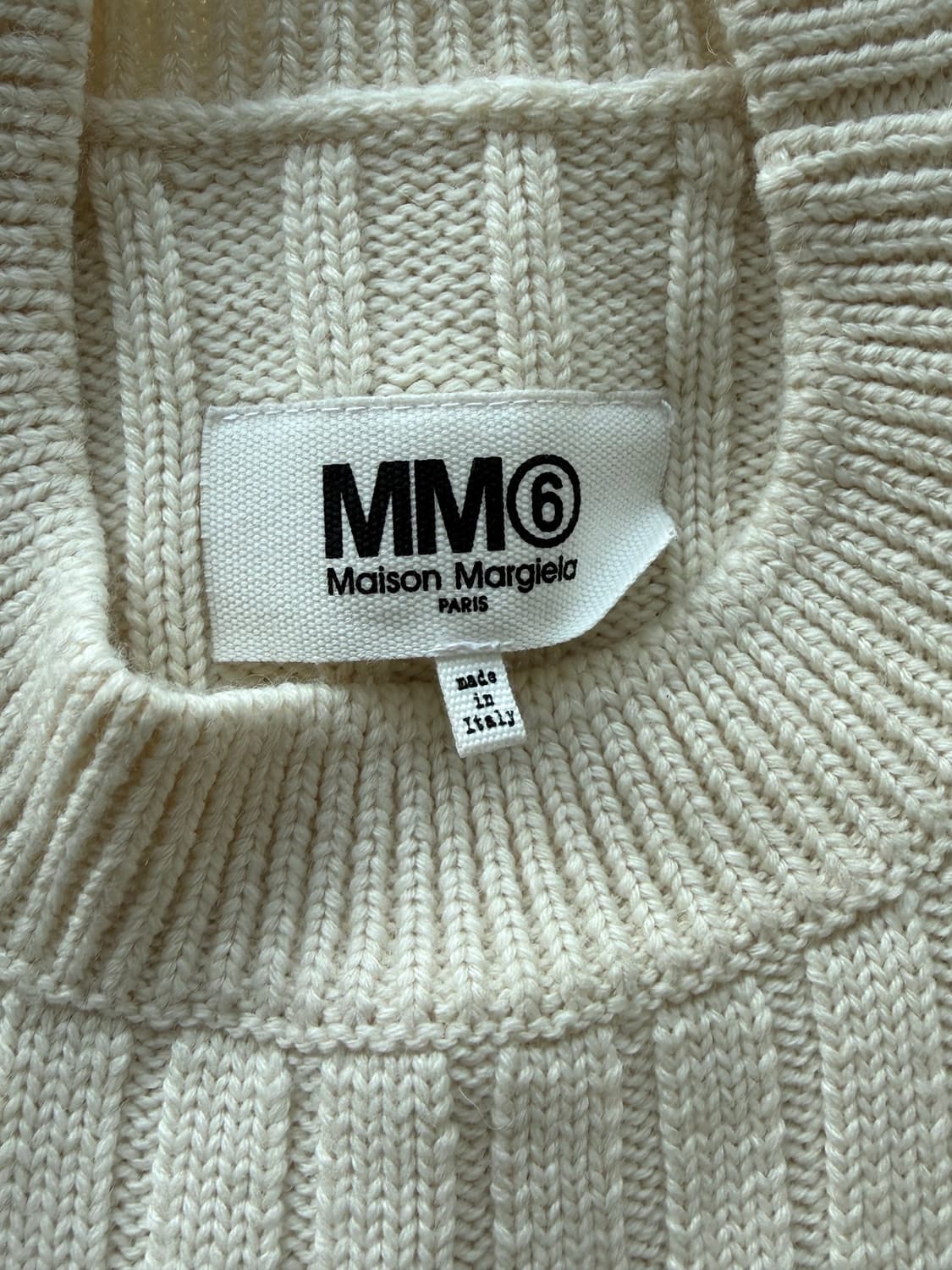 MM6 메종 마르지엘라 니트 아이보리 상품이미지2