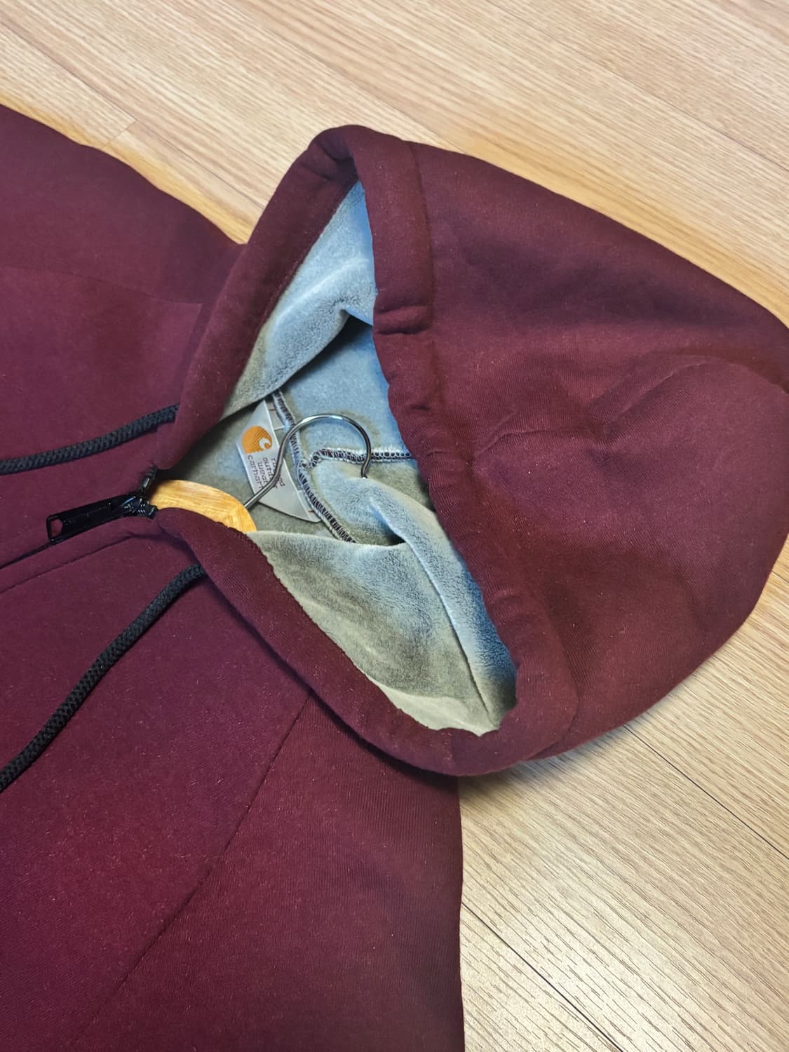 칼하트 버건디 집업 상품이미지6