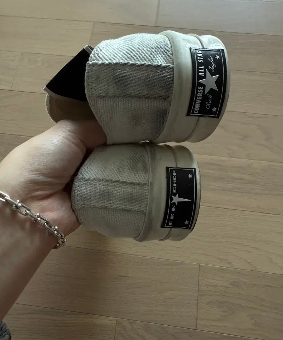 [280] 릭오웬스 다크쉐도우 컨버스 로우 화이트 상품이미지4