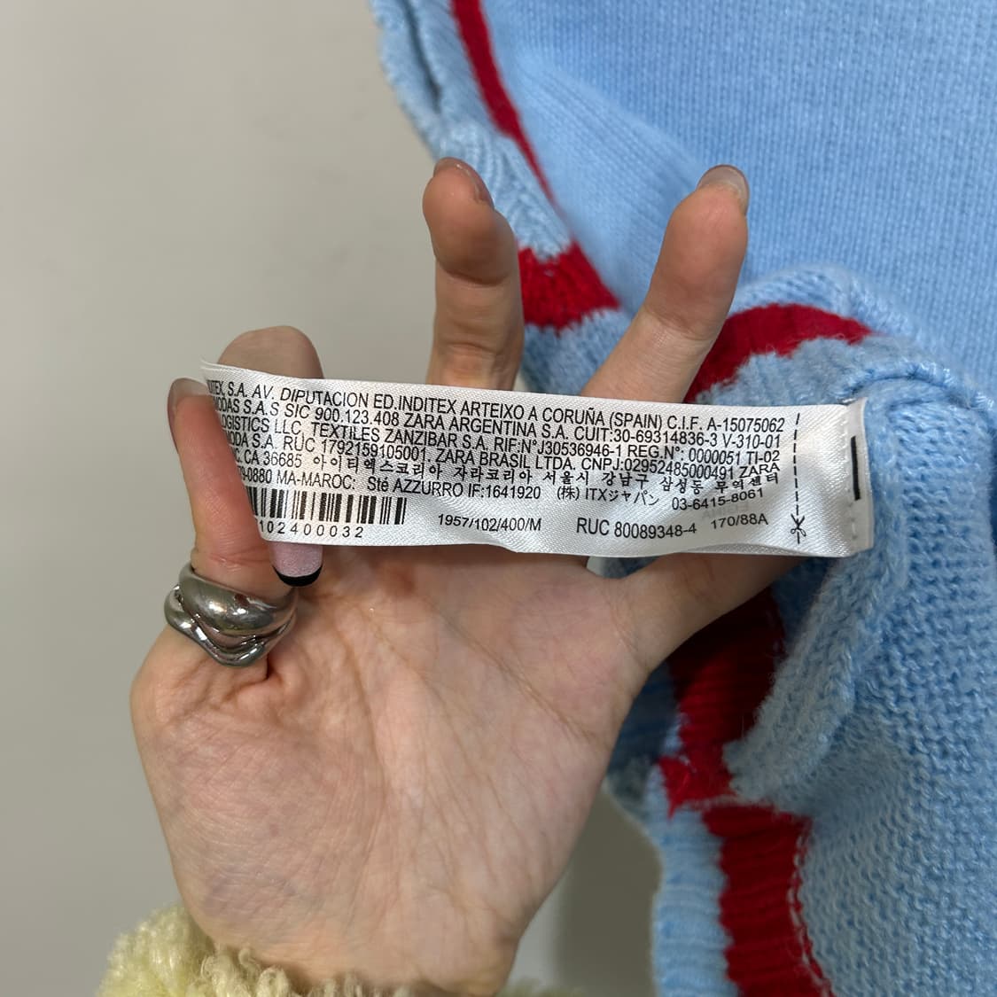 자라 여성 자수 니트 베스트 M 상품이미지4