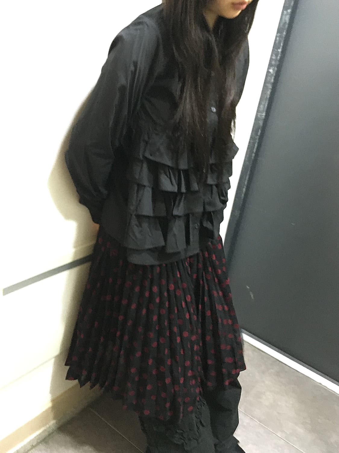 꼼데가르송 robe de chambre 도트 스커트 상품이미지4