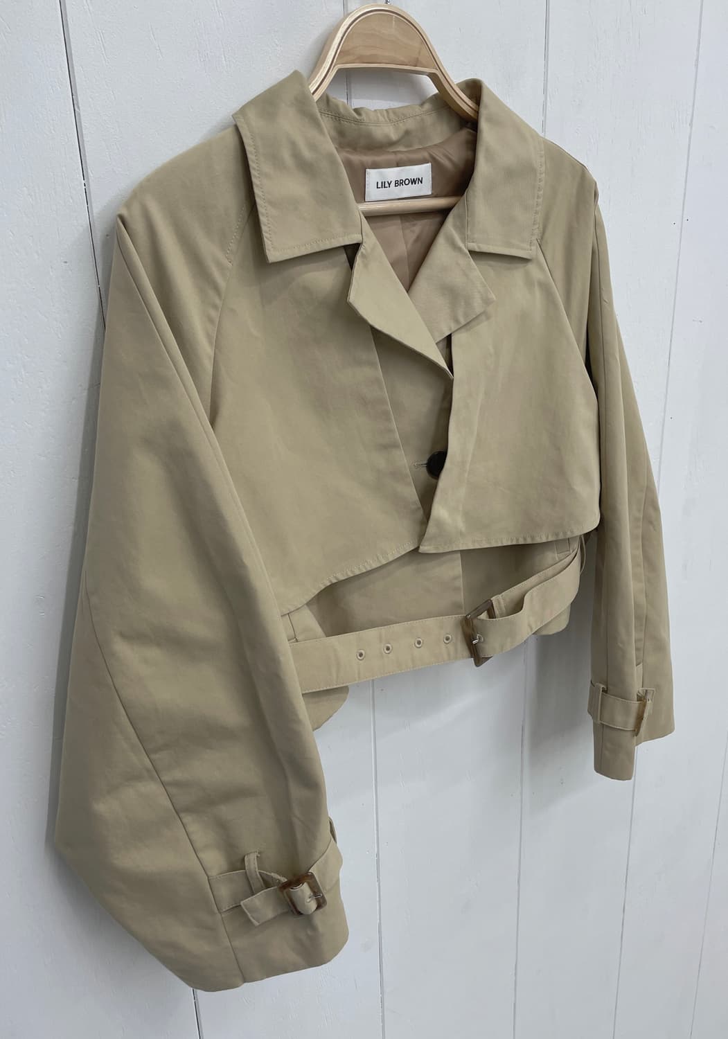 LILY BROWN 크롭 트렌치 자켓 상품이미지4