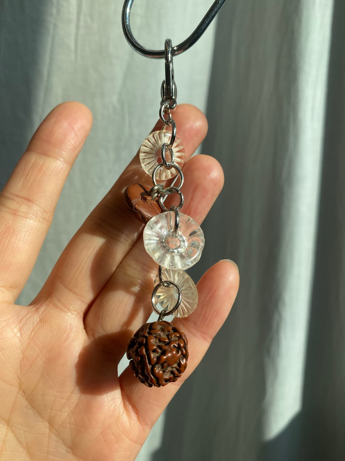 vintage button keyring_clear 상품이미지2