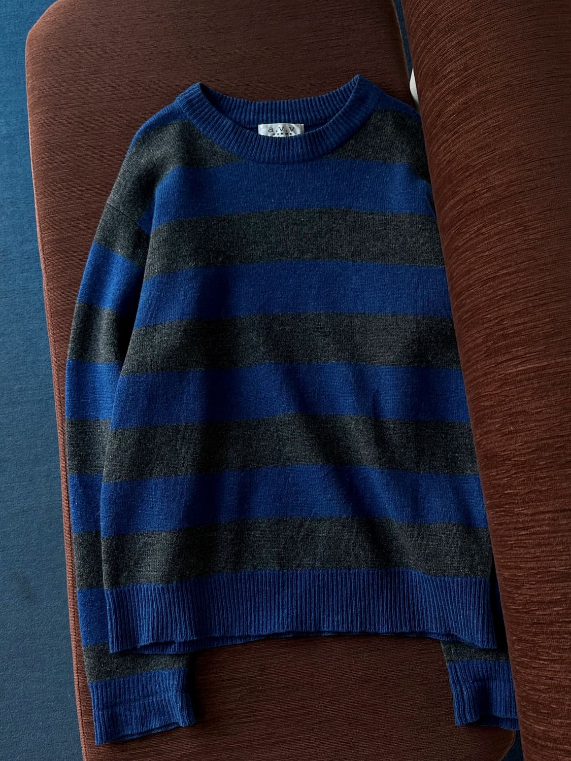 Middle gauge border knit TOP 상품이미지2