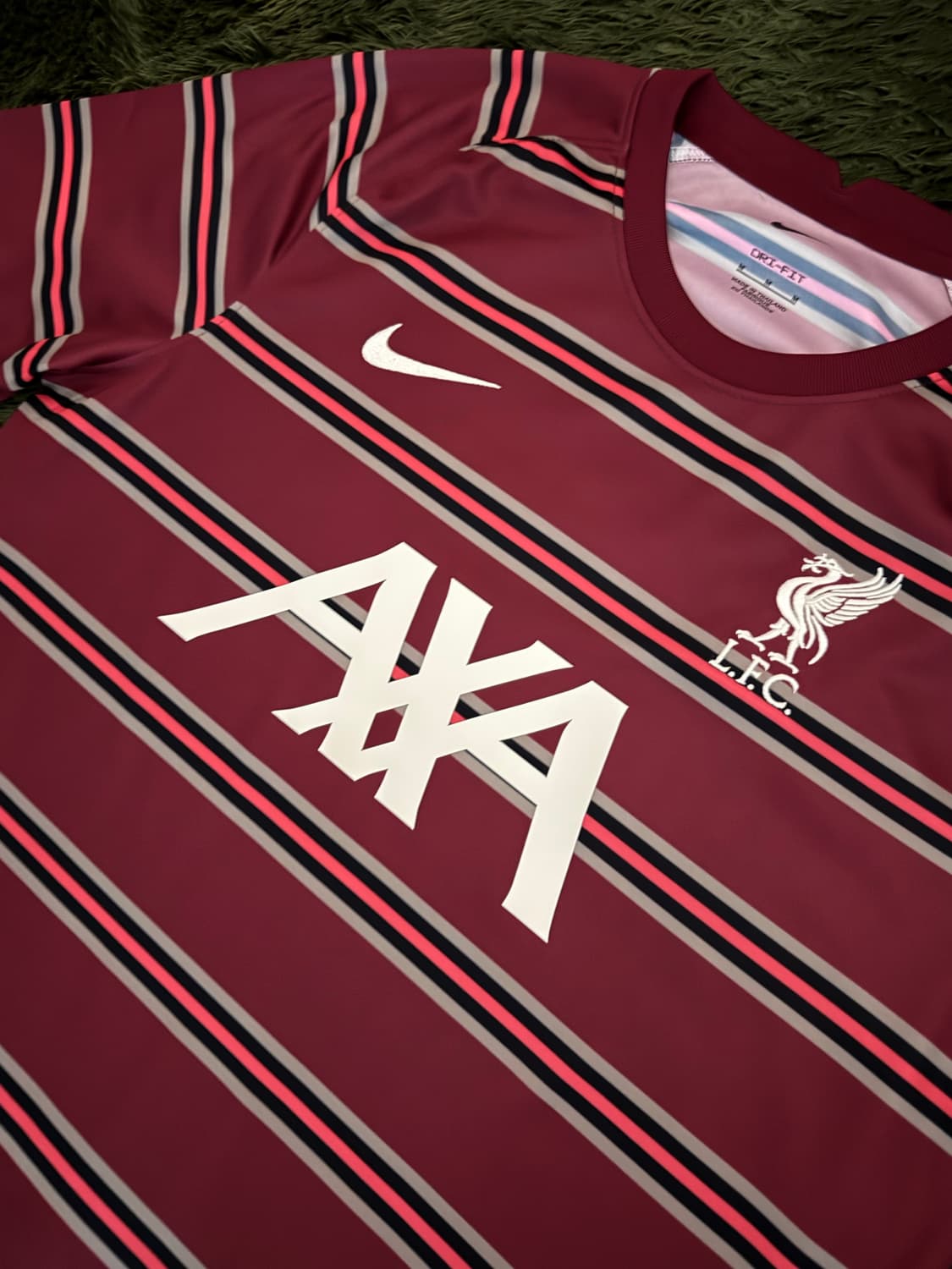 [S,M] 나이키 리버풀 FC 스트라이프 숏슬리브 저지 유니폼 상품이미지2