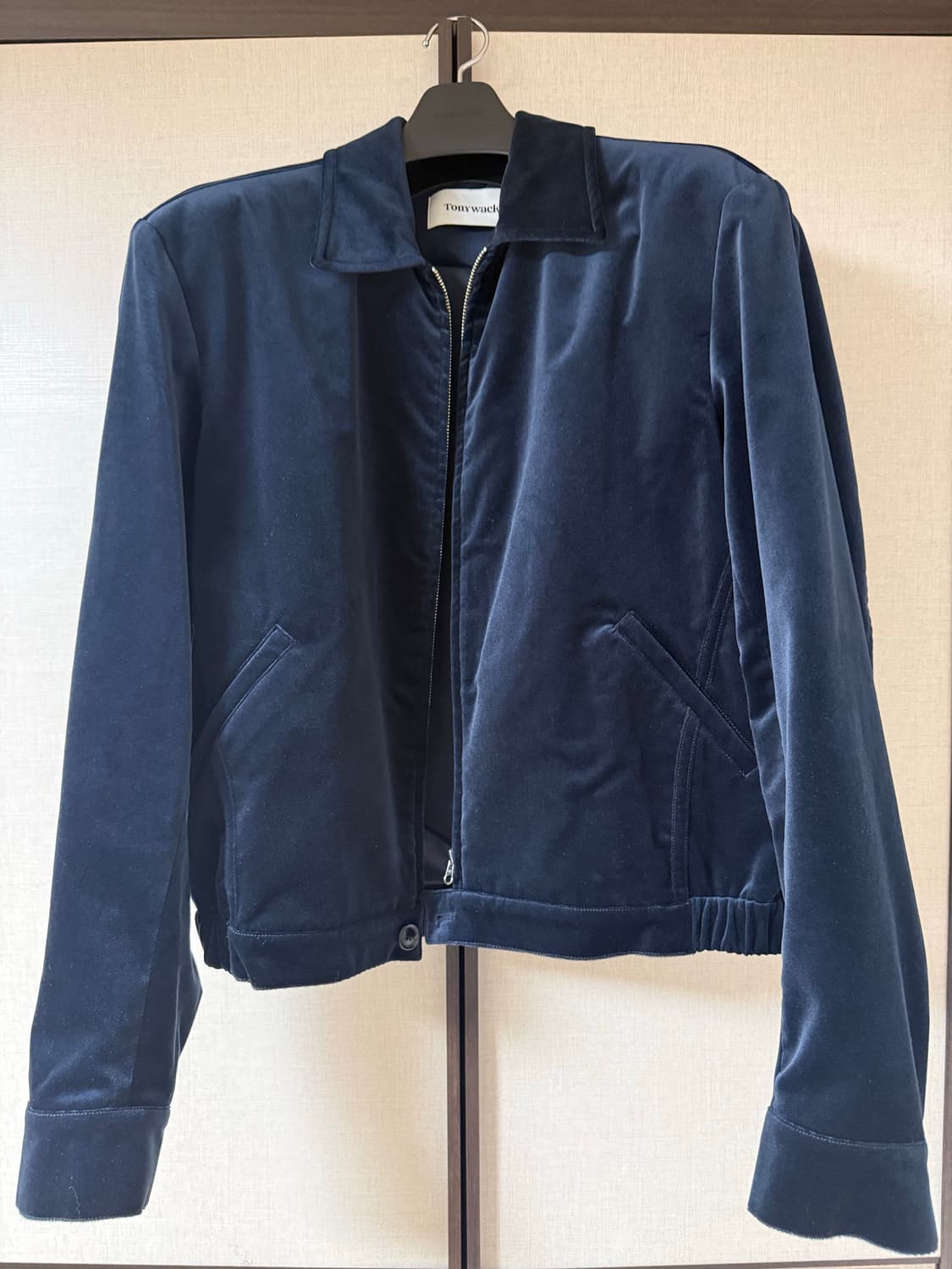 토니웩 벨벳 블루종 자켓 xl 판매 상품이미지1