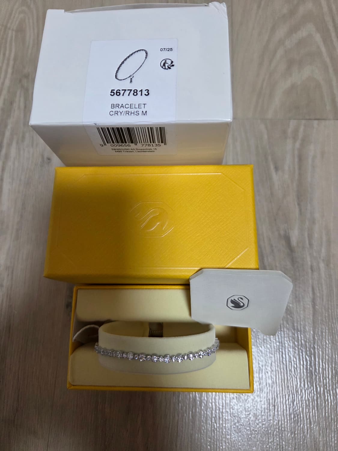 새제품)신형 스와로브스키 매트릭스 테니스 팔찌 상품이미지6