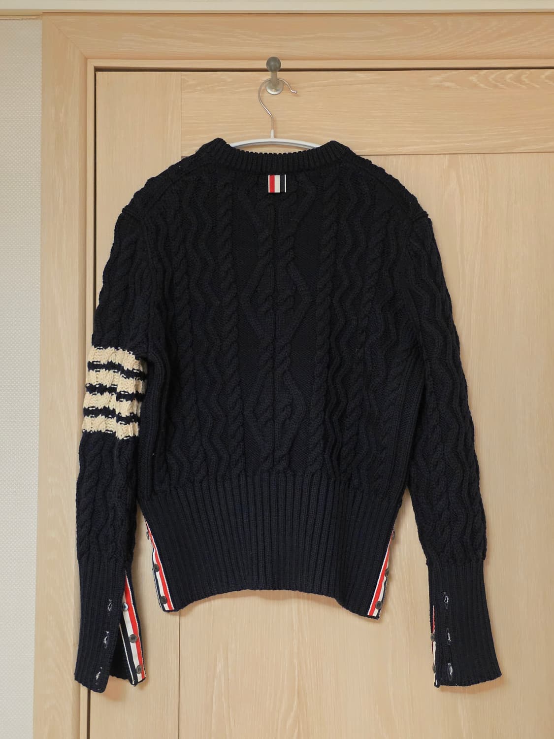 [ 2Size ] 톰브라운 네이비 아란 케이블 니트 상품이미지7