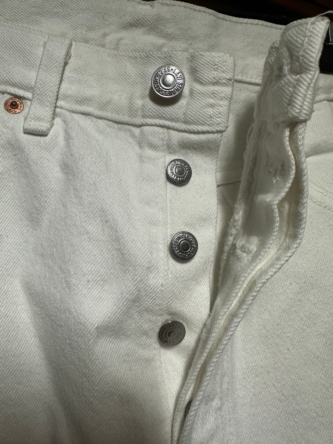 리바이스  authorized vintage 화이트 팬츠 501 상품이미지4