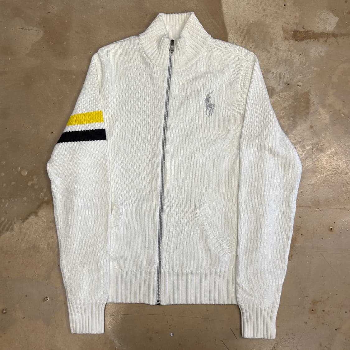 L 랄프로렌골프 빅포니 크림 니트 집업  상품이미지2