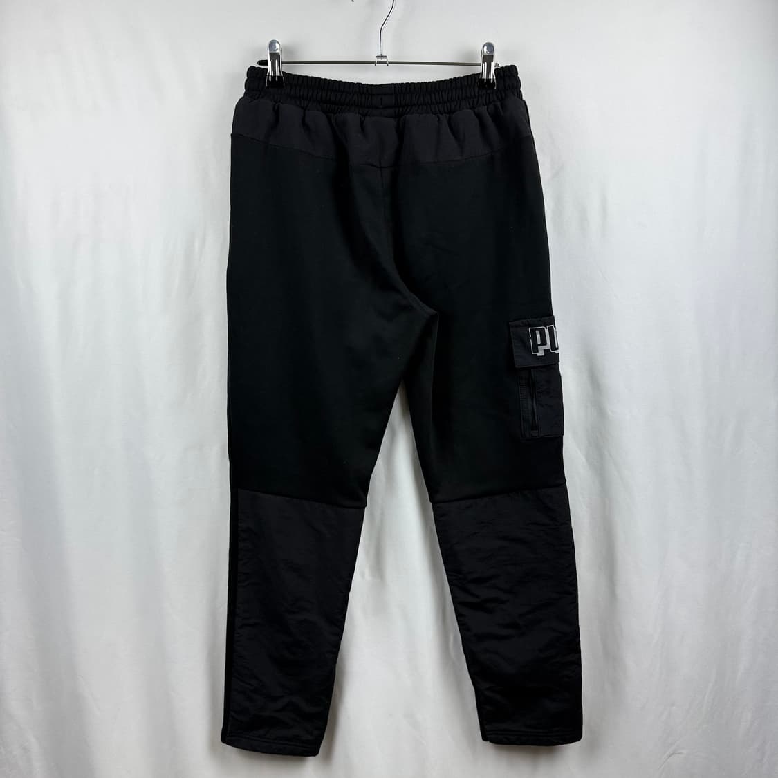 (160) 푸마 키즈/우먼스 트레이닝 카고 팬츠 블랙 상품이미지5