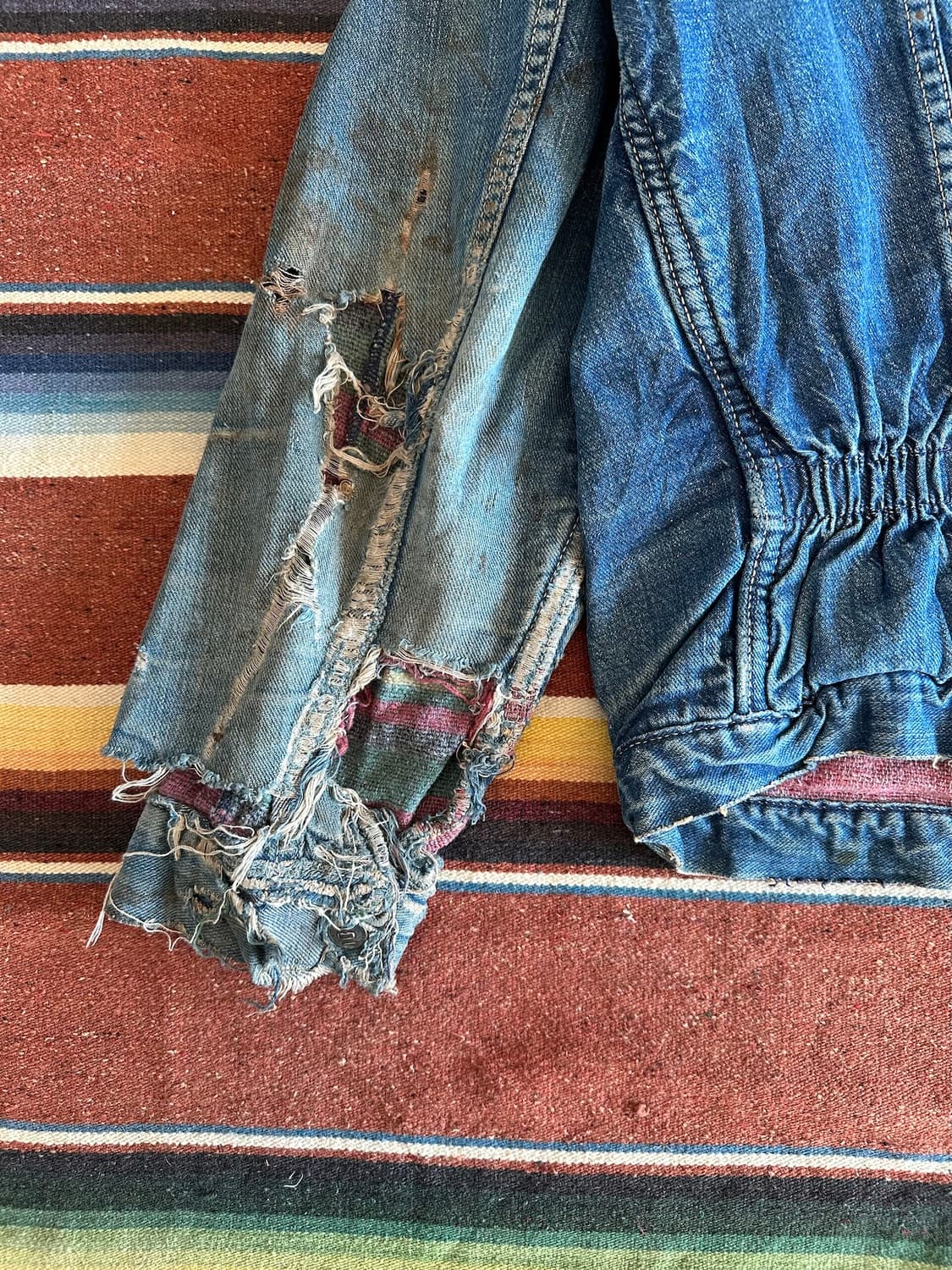 50s USA 빈티지 몽고메리워드 101 2세대 셀비지 데님 자켓 rrl 상품이미지7