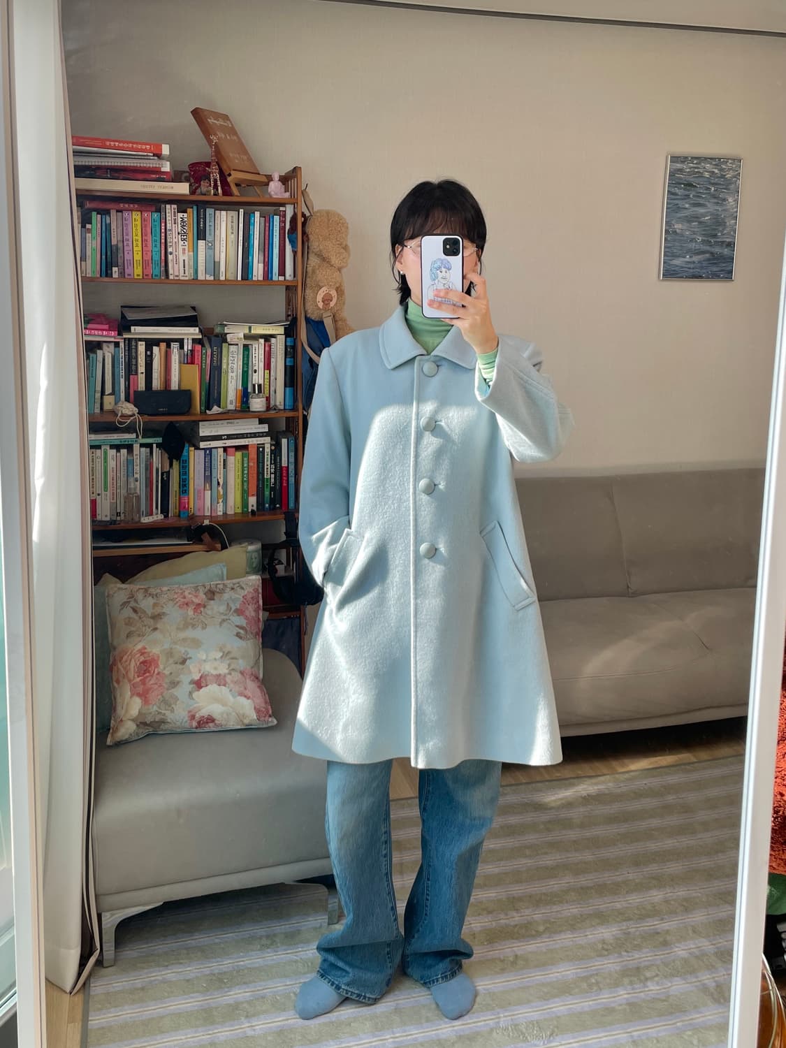 Macy club new york 모100 봄 코트 일본 빈티지 상품이미지2