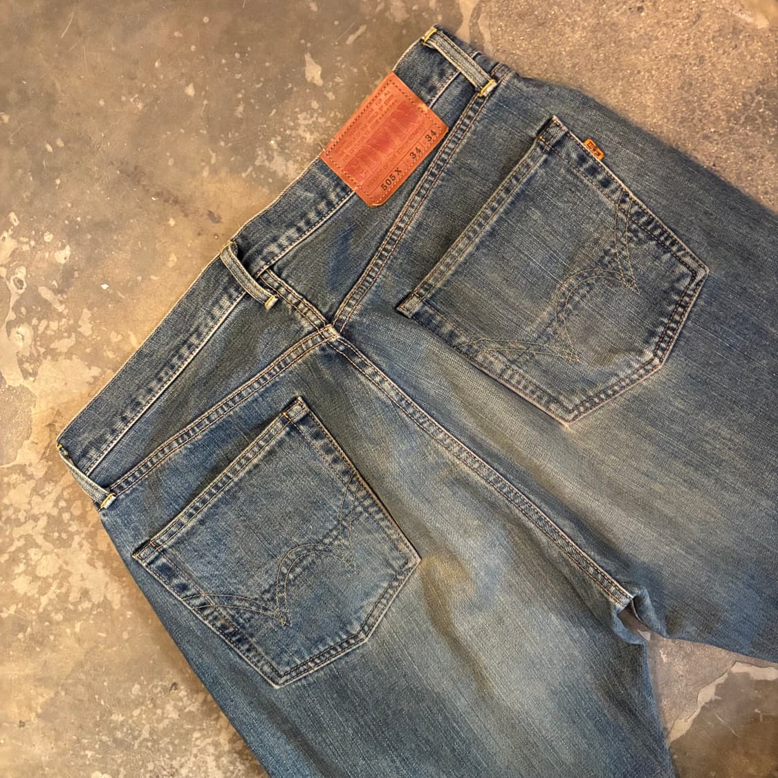 일본 에드윈 505x 셀비지 데님 팬츠 상품이미지9
