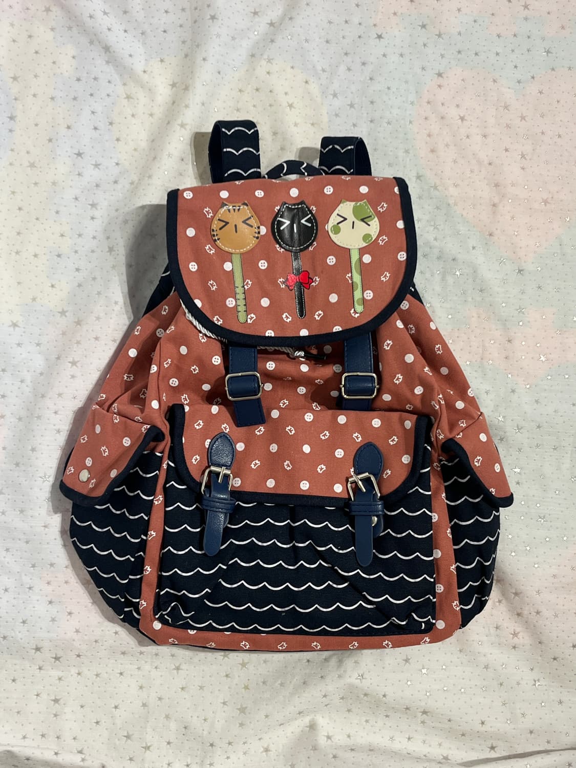 고양이 열쇠 포인트 모리걸 백팩 🐱 상품이미지8