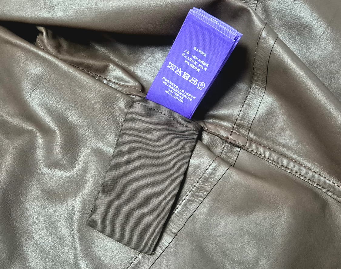 랄프로렌 퍼플라벨 스웨이드 오버 셔츠 상품이미지8