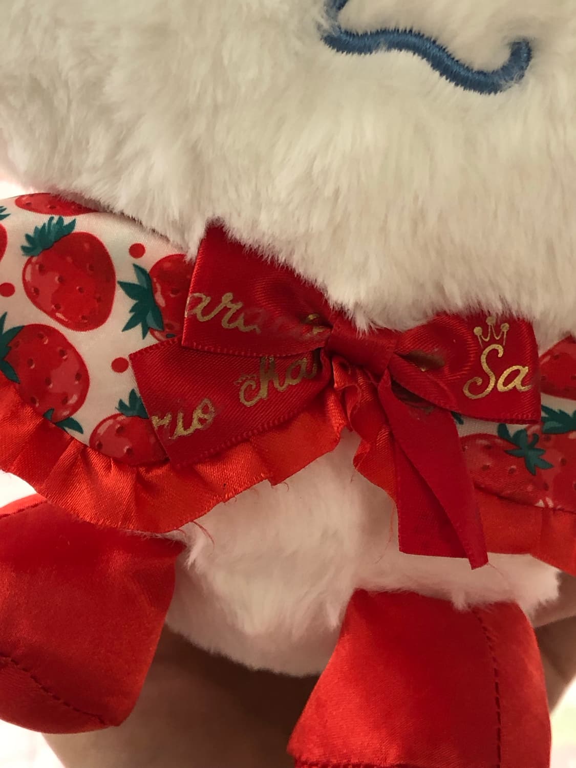 산리오 시나모롤 딸기 이치고 50주년 마스코트 인형 중형 상품이미지5