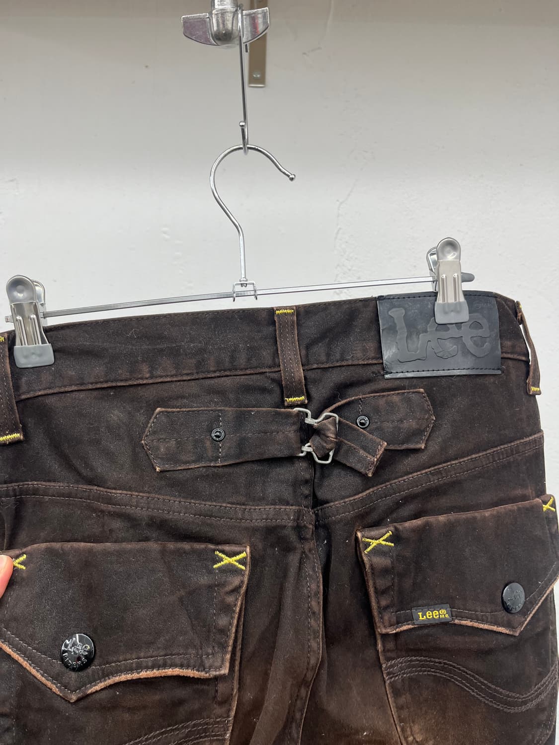 31) LEE CINCH BACK BROWN BOOT CUT PANTS 상품이미지4