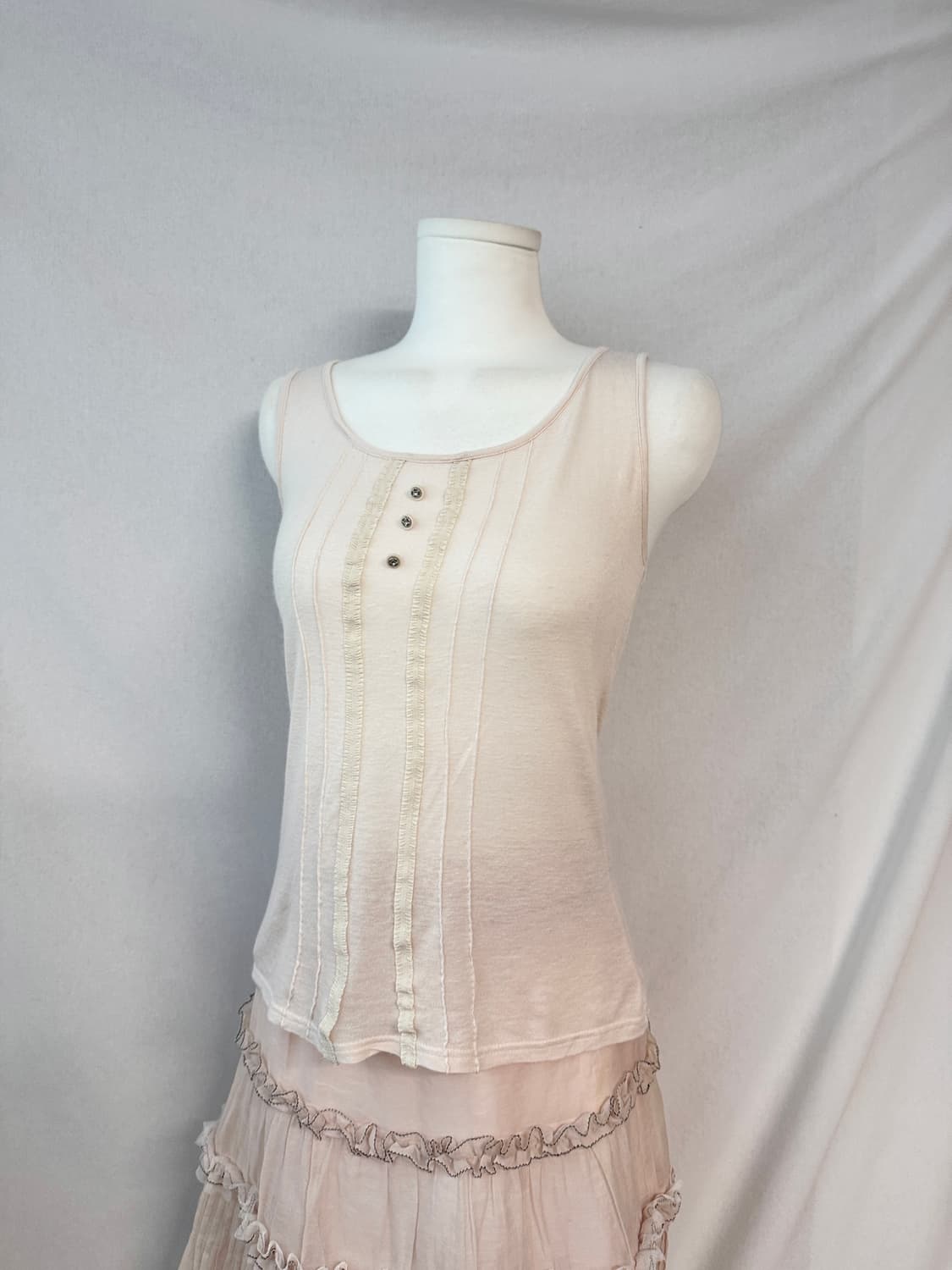 레이스 버툰 슬리브리스 상품이미지4