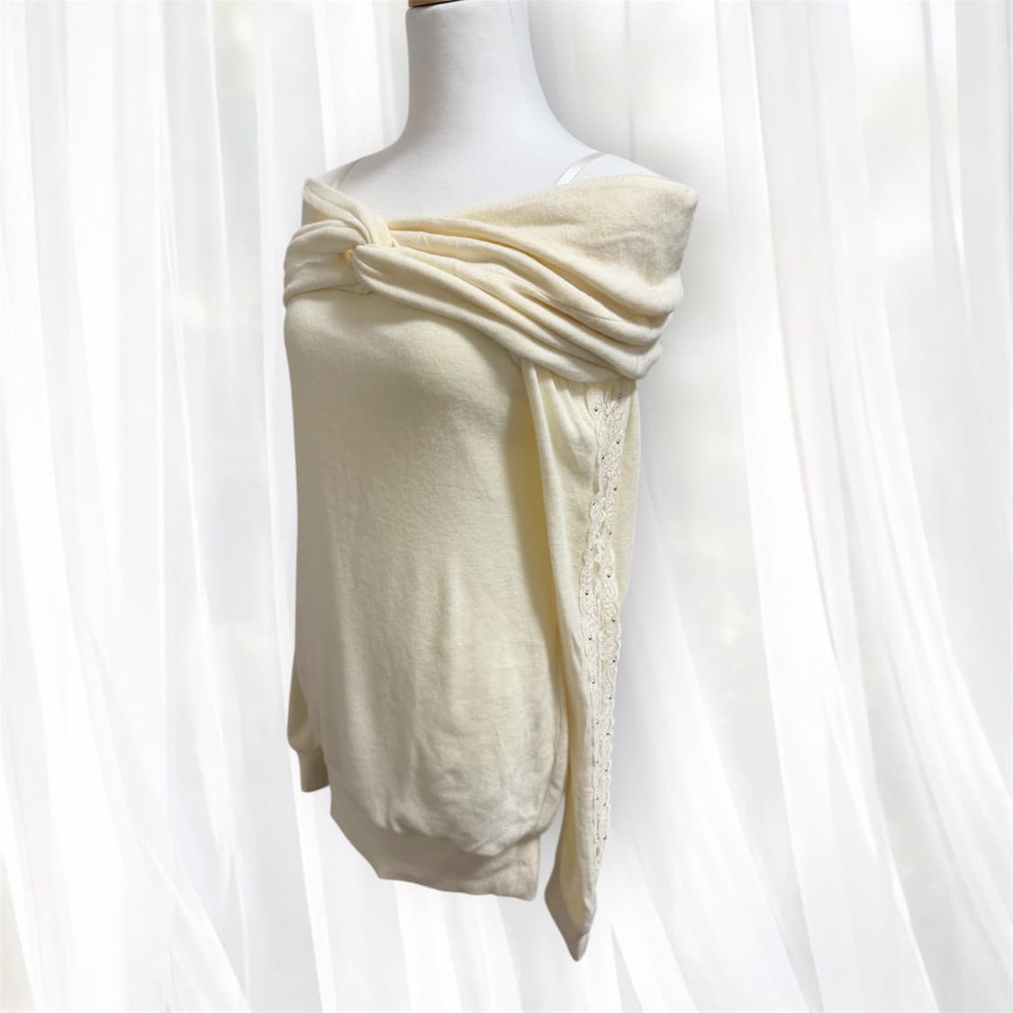 세실맥비 오네갸루 히메갸루 오프숄더 니트 상품이미지2