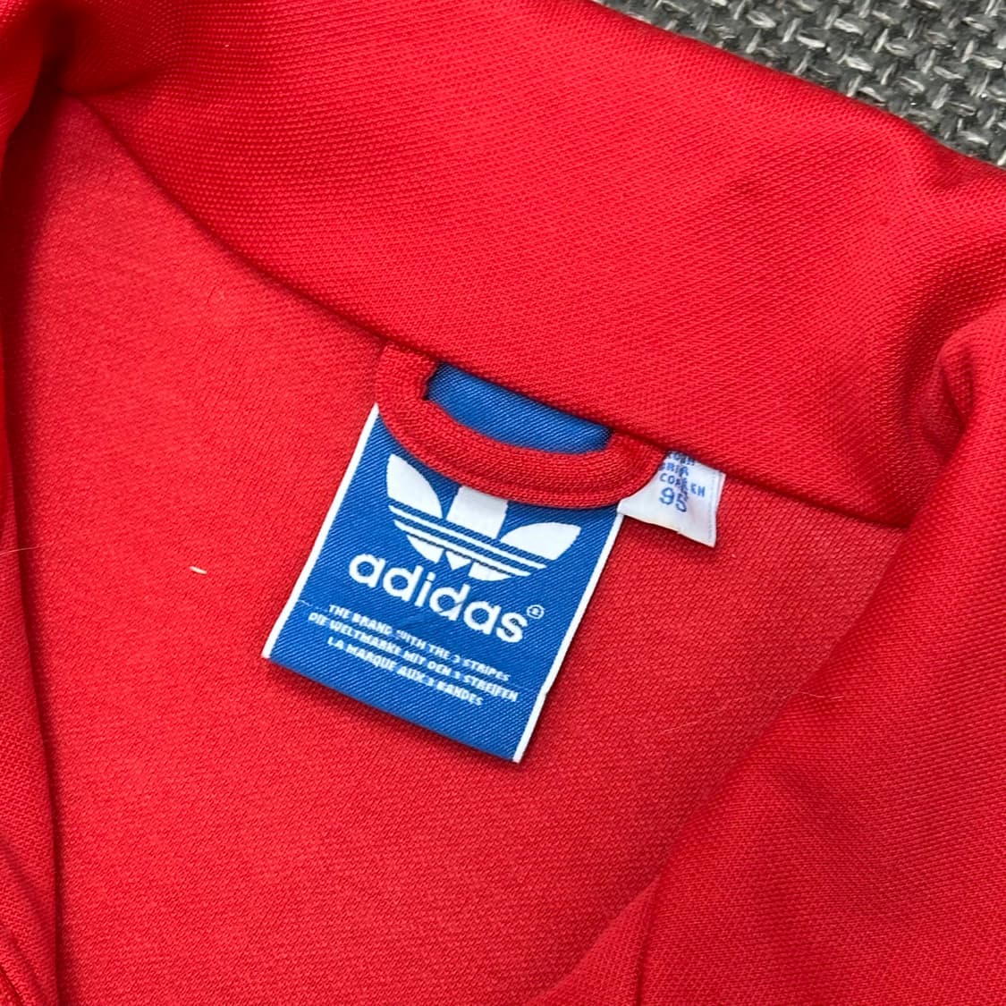 아디다스 빈티지 유로파 레드 져지 95 상품이미지7