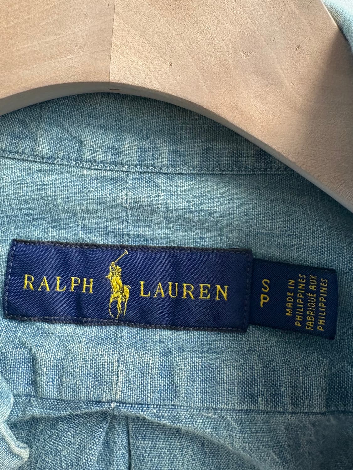 Polo 폴로 랄프로렌 신형 연청 샴브레이 셔츠 상품이미지7