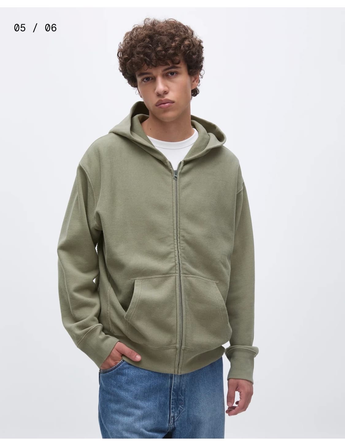 카키스 후드집업 상품이미지1