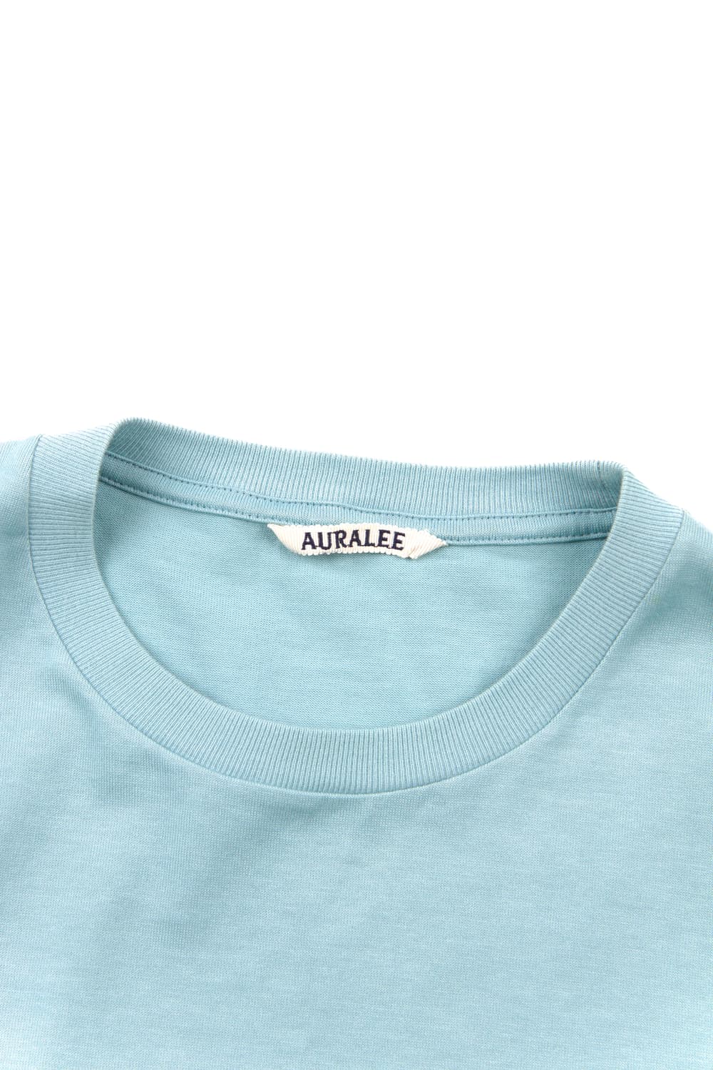 Auralee 루스터 플레팅 티셔츠 터키석 블루 상품이미지3