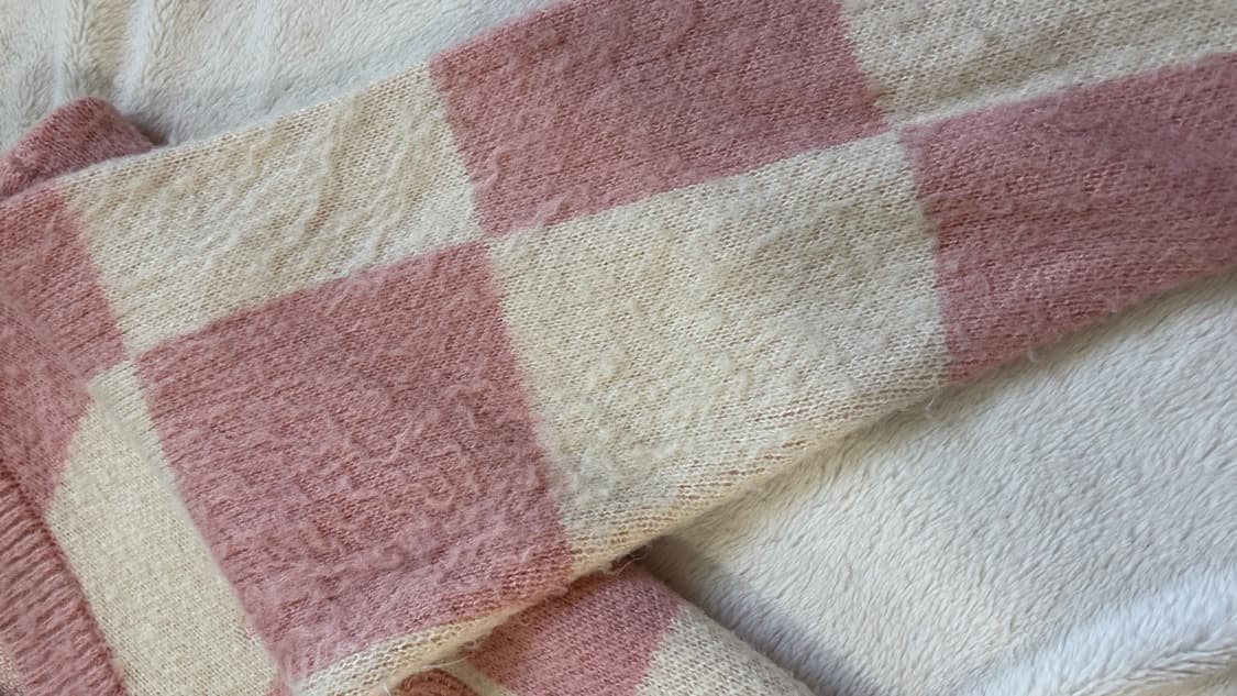 팔렛 체커보드 니트 가디건 상품이미지8